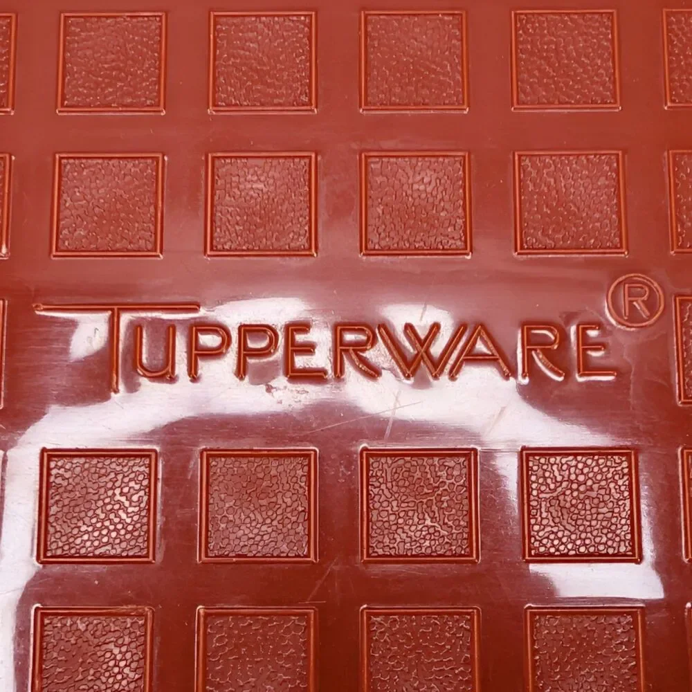 Vintage Tupperware Season Serve Large Marinade Container Red & Sheer 1294-6